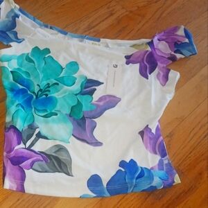 ANTHROPOLOGIE MAEVE NEW NWT LADIES WOMENS SMALL SM S SUMMER FLORAL BLOUSE $88